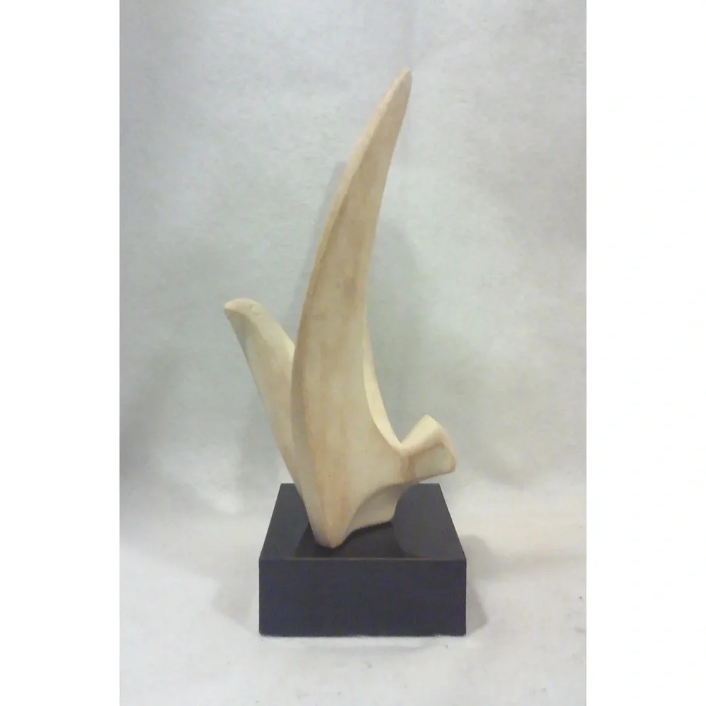 Vintage Modernist Bird Stone Sculpture 70s Czech Artist Sculpture Austin Product